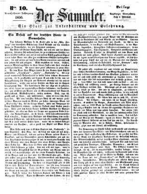 Der Sammler (Augsburger Abendzeitung) Sonntag 3. Februar 1850