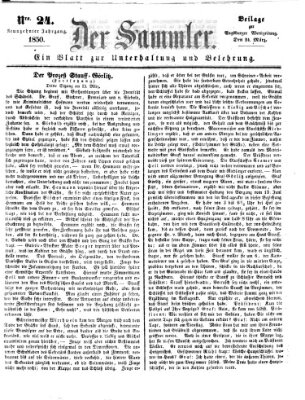 Der Sammler (Augsburger Abendzeitung) Sonntag 24. März 1850