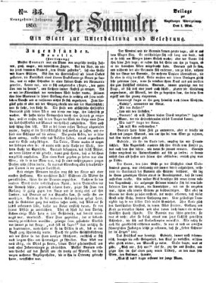 Der Sammler (Augsburger Abendzeitung) Mittwoch 1. Mai 1850