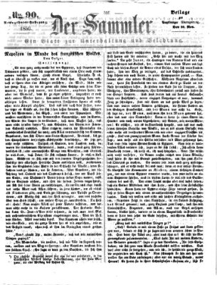 Der Sammler (Augsburger Abendzeitung) Mittwoch 20. November 1850