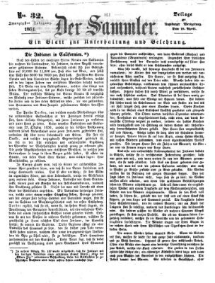 Der Sammler (Augsburger Abendzeitung) Samstag 19. April 1851