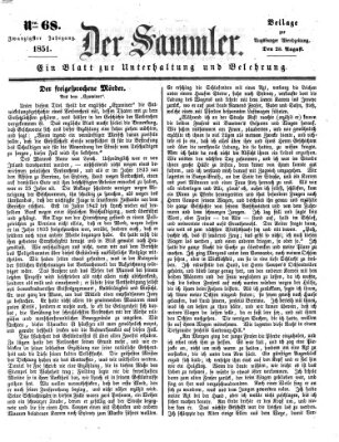 Der Sammler (Augsburger Abendzeitung) Samstag 23. August 1851