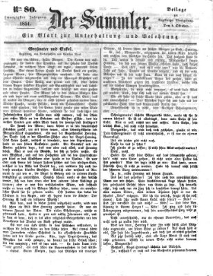 Der Sammler (Augsburger Abendzeitung) Samstag 4. Oktober 1851