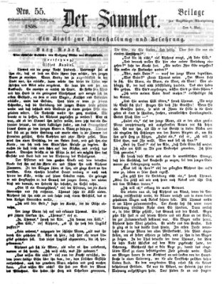 Der Sammler (Augsburger Abendzeitung) Samstag 8. Mai 1858