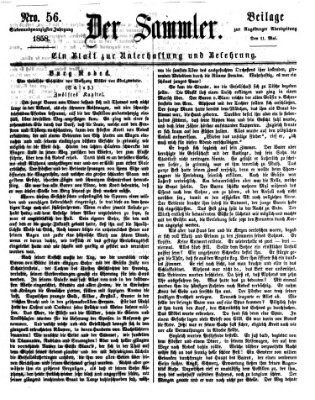 Der Sammler (Augsburger Abendzeitung) Dienstag 11. Mai 1858