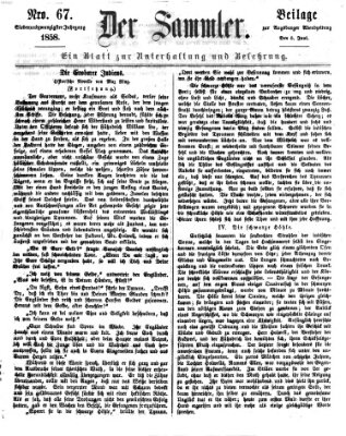 Der Sammler (Augsburger Abendzeitung) Samstag 5. Juni 1858