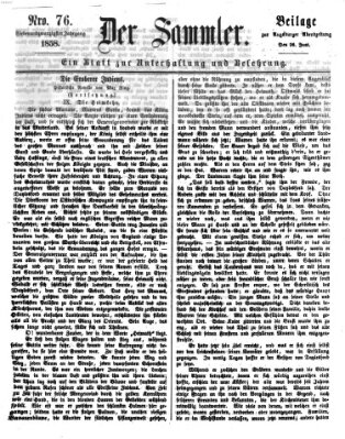 Der Sammler (Augsburger Abendzeitung) Samstag 26. Juni 1858