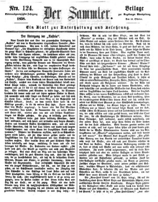 Der Sammler (Augsburger Abendzeitung) Dienstag 19. Oktober 1858