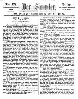 Der Sammler (Augsburger Abendzeitung) Dienstag 26. Oktober 1858