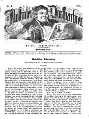 Illustrirter Dorfbarbier Sonntag 27. Januar 1856