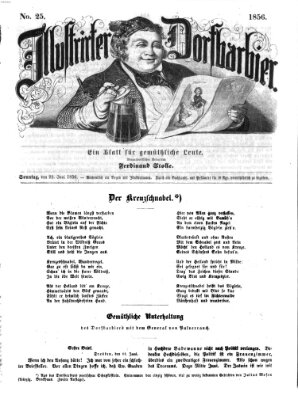 Illustrirter Dorfbarbier Sonntag 22. Juni 1856