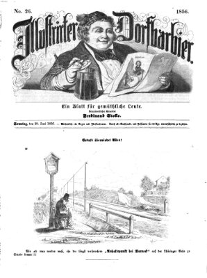 Illustrirter Dorfbarbier Sonntag 29. Juni 1856