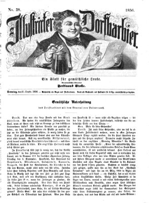 Illustrirter Dorfbarbier Sonntag 21. September 1856