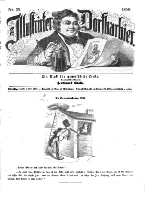 Illustrirter Dorfbarbier Sonntag 28. September 1856