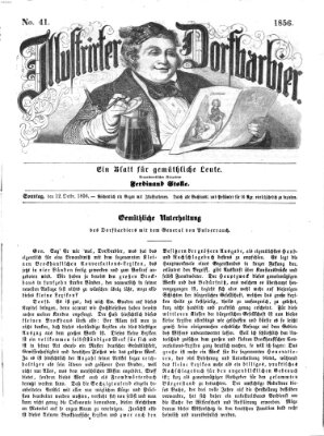 Illustrirter Dorfbarbier Sonntag 12. Oktober 1856