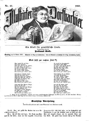 Illustrirter Dorfbarbier Sonntag 16. November 1856