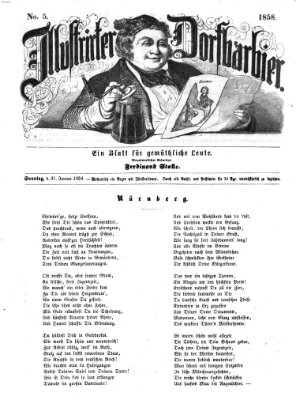 Illustrirter Dorfbarbier Sonntag 31. Januar 1858