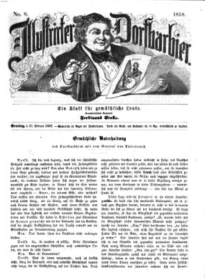 Illustrirter Dorfbarbier Sonntag 21. Februar 1858