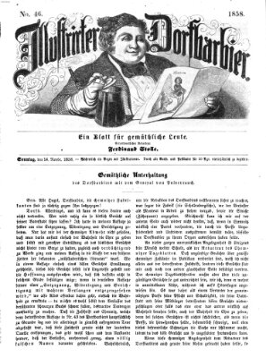 Illustrirter Dorfbarbier Sonntag 14. November 1858