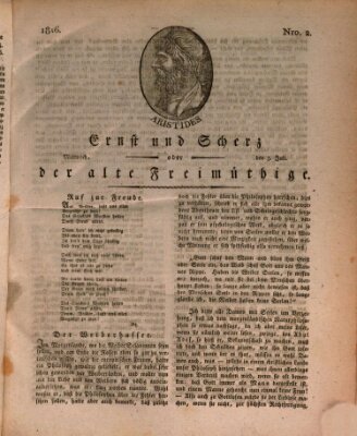 Ernst und Scherz oder Der alte Freimüthige Mittwoch 3. Juli 1816