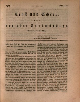 Ernst und Scherz oder Der alte Freimüthige Samstag 1. März 1817