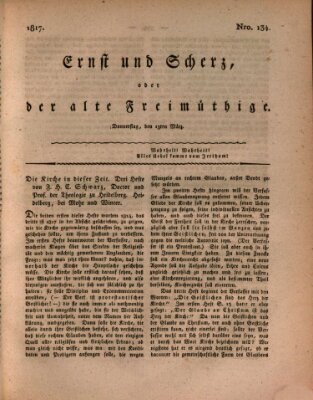 Ernst und Scherz oder Der alte Freimüthige Donnerstag 13. März 1817