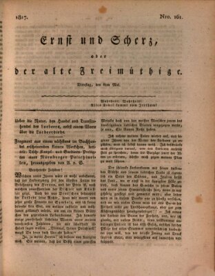 Ernst und Scherz oder Der alte Freimüthige Dienstag 6. Mai 1817