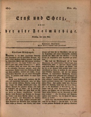 Ernst und Scherz oder Der alte Freimüthige Dienstag 13. Mai 1817