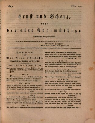 Ernst und Scherz oder Der alte Freimüthige Samstag 31. Mai 1817