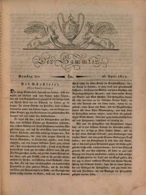 Der Sammler Samstag 26. April 1817