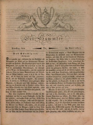 Der Sammler Dienstag 29. April 1817