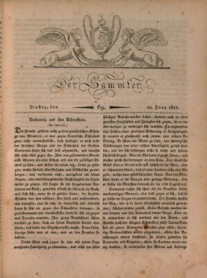 Der Sammler Dienstag 10. Juni 1817