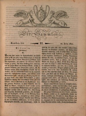 Der Sammler Samstag 12. Juli 1817