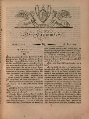 Der Sammler Dienstag 15. Juli 1817