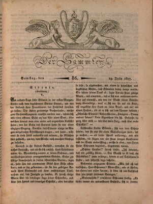 Der Sammler Samstag 19. Juli 1817