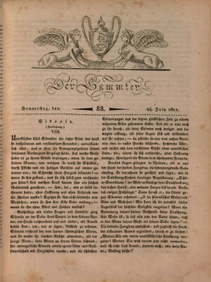 Der Sammler Donnerstag 24. Juli 1817