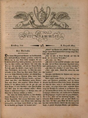 Der Sammler Dienstag 5. August 1817