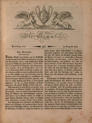 Der Sammler Samstag 9. August 1817