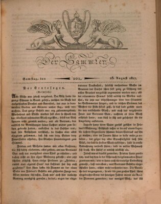 Der Sammler Samstag 23. August 1817