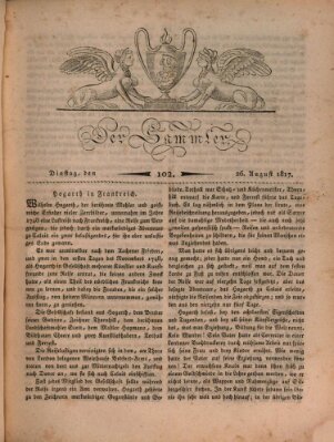 Der Sammler Dienstag 26. August 1817