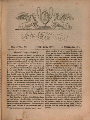 Der Sammler Donnerstag 4. September 1817