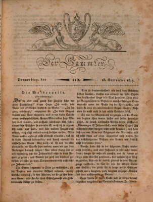 Der Sammler Donnerstag 18. September 1817