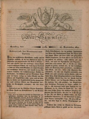 Der Sammler Samstag 27. September 1817