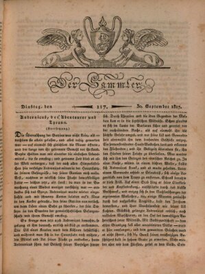 Der Sammler Dienstag 30. September 1817