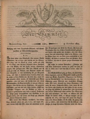 Der Sammler Donnerstag 9. Oktober 1817