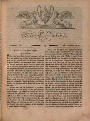 Der Sammler Dienstag 28. Oktober 1817