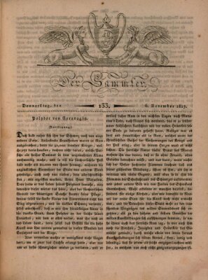 Der Sammler Donnerstag 6. November 1817