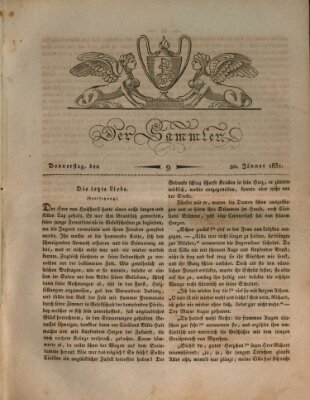 Der Sammler Donnerstag 20. Januar 1831