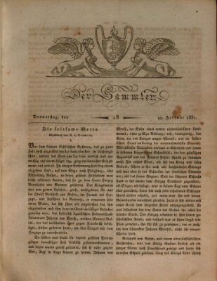 Der Sammler Donnerstag 10. Februar 1831