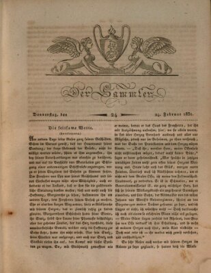 Der Sammler Donnerstag 24. Februar 1831